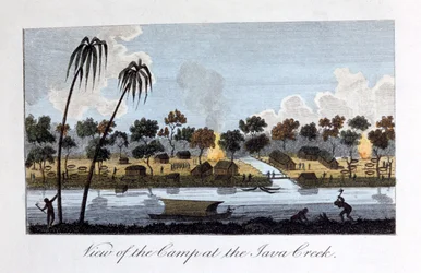 Vista del Campamento en el Arroyo Java, 1813