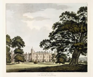 Cobham Hall en Kent, 1800