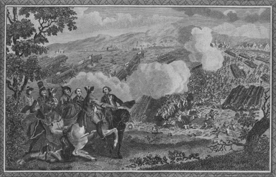 La batalla de Minden, o Thornhausen, en Westfalia...1759, 1785