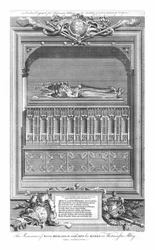 El monumento del rey Ricardo II y Ana su reina, en la Abadía de Westminster, mediados del siglo XVIII