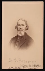 Retrato del Dr. Edward R. Foreman 1808-1885, 12 de marzo de 1872
