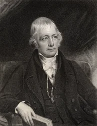 Sir Walter Scott, grabado por J. Thomson, de 