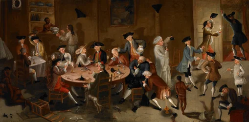 Sea Captains Carousing in Surinam, c.1752-58 (óleo sobre tela de cama)