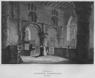 Interior de la Catedral de Carlisle, Cumberland