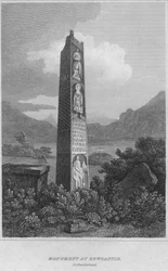 Monumento en Bewcastle. Northumberland, 1814