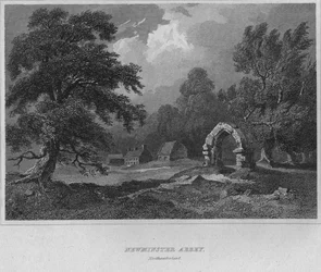 Abadía de Newminster, Northumberland, 1814