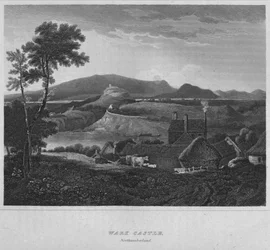 Castillo de Wark, Northumberland, 1814