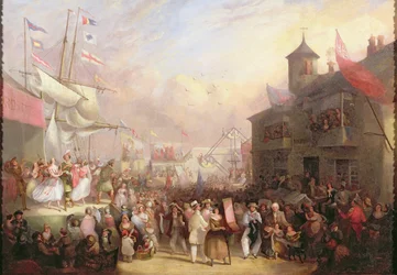 Feria del muelle, 1850