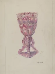 Jarrón marmolizado