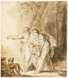 Abraham despide a Agar e Ismael