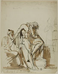 Desnudo masculino y otras figuras