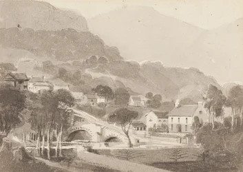 Puente de Brathay y Viejo Brathay, Distrito de los Lagos, Cumbria, 1820