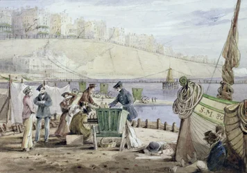Playa de Brighton, Sussex, 1844