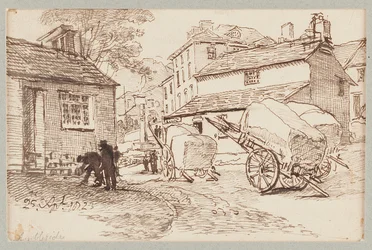 Carros en Ambleside, Cumbria, 1823