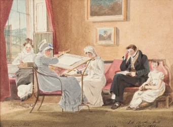 Jessie en un caballete, 1827