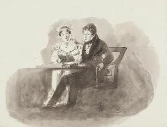 Hombre y mujer leyendo