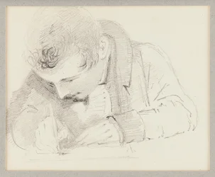 Hombre escribiendo, 1825