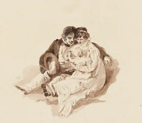 Tom y Christine con bebé