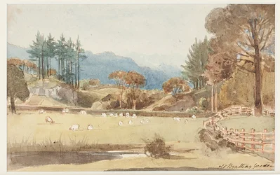 Vista a Langdale, Distrito de los Lagos, Cumbria, 1831