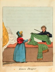 Drapero de lino, 1818