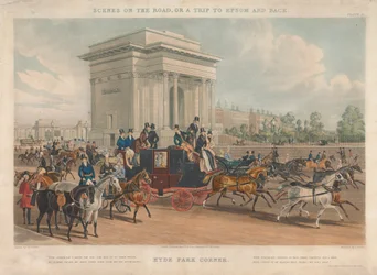 Escenas en la carretera, o un viaje de ida y vuelta a Epsom, Hyde Park Corner
