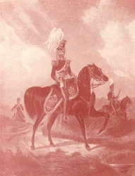 Oficial, 13º Dragones Ligeros, c. 1820-1870, 1909