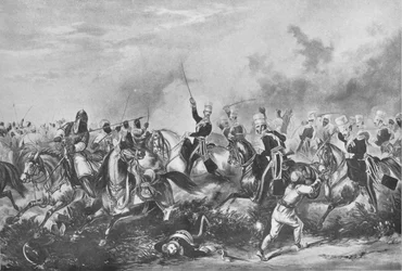 Los 3º Dragones Ligeros en Chillienwallah, 1849, 1849 1909