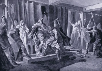 Intento de asesinato del rey Edwin de Northumbria, AD 626