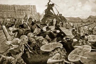 La batalla de Aquae Sextiae, 102 a.C.