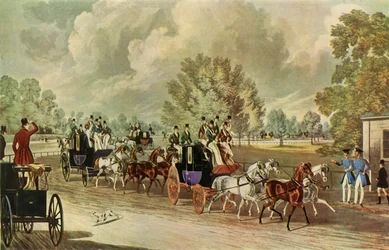 Una Reunión del Club Four-In-Hand, Hyde Park, Londres, c1838, 1947
