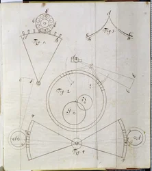 Diagrama de movimientos de cronómetro