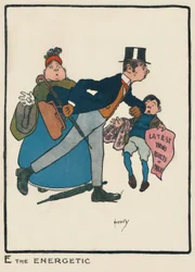 E el enérgico / J. Hassall / Dibujo, 1903