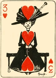 La virgen en espera, de los tres corazones, 1910