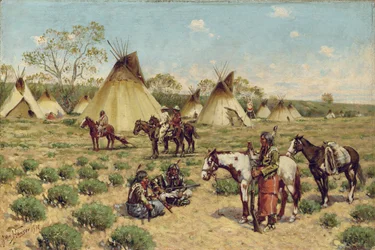 Campamento Sioux, Porcupine, 1910