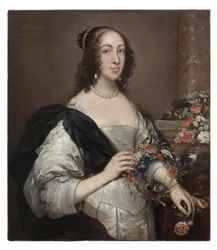 Elizabeth Wray, Baronesa Norris, c.1638, repintado c.1645