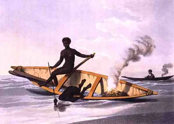 Pesca, grabado por Matthew Dubourg, publicado por Edward Orme