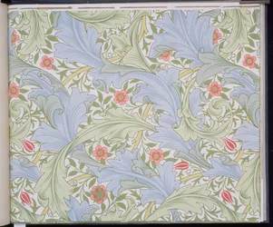 Papel Tapiz Granville, diseñado por John Henry Dearle (1860-1932) para Morris and Company, 1896
