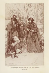 Ilustración para Jane Eyre de Charlotte Bronte (litografía)