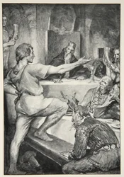 Beowulf responde altivamente a Hunferth, de 