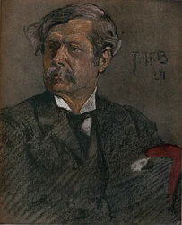 Retrato de Alfred East, c1902