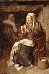 Enhebrando la aguja