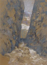 Un desfiladero de montaña