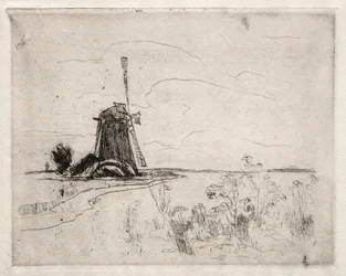 Molino y maleza, Holanda