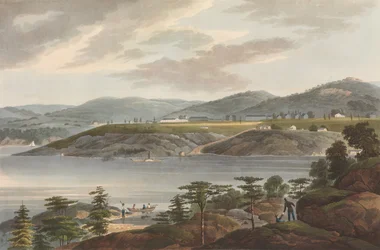 West Point No. 16 de The Hudson River Portfolio, 1825