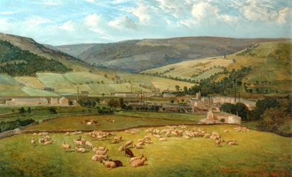 Mytholmroyd y Cragg Vale desde Ewood Hall