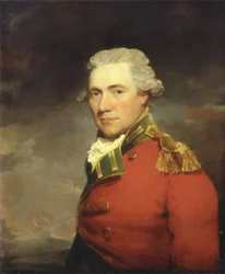 Un oficial británico desconocido, probablemente del 11º Regimiento de Infantería (North Devonshire), c.1800