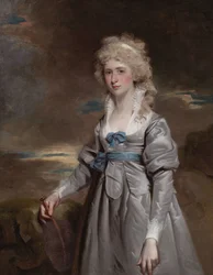 Charlotte Walsingham, Lady Fitzgerald por John Hoppner