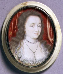Retrato en miniatura de Lady Cecilia Neville, c.1615-20