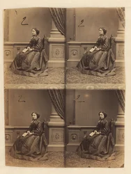 Hoja de prueba sin recortar de retratos de tarjetas de visita