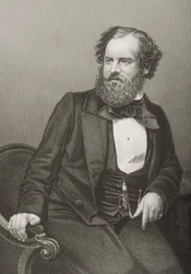 Albert Smith (1816-60) grabado por D.J. Pound a partir de una fotografía, de 